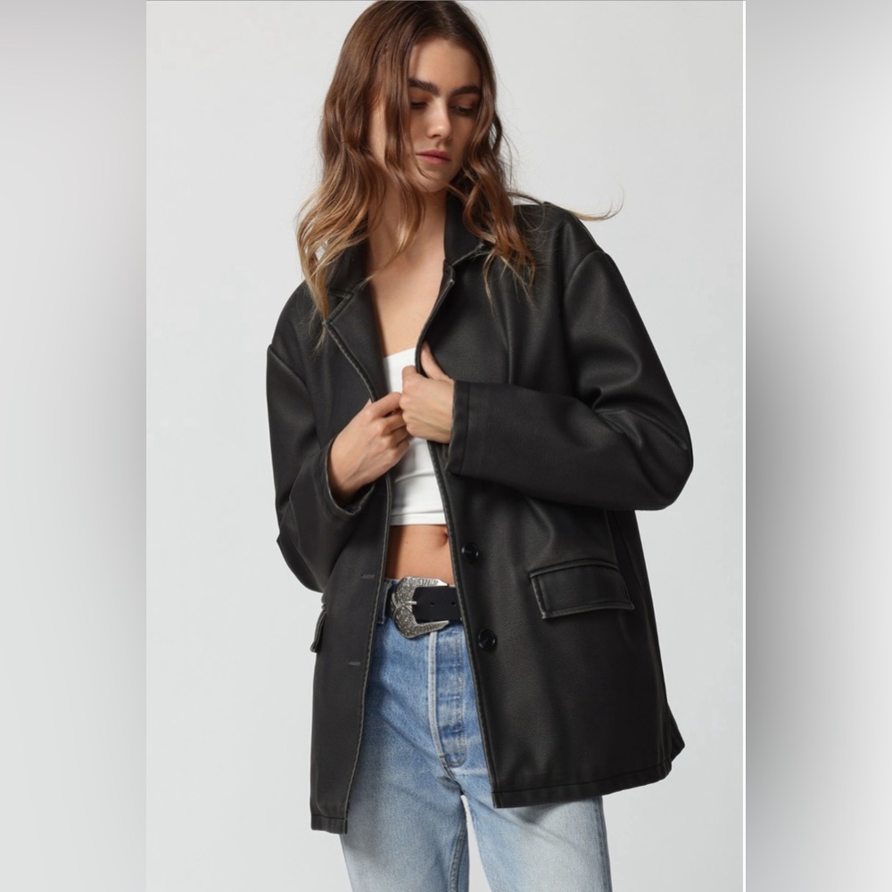 Urban outfitters vegan leather jacket
